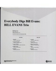 Bill Evans - Everybody Digs Bill Evans (180g) (clear vinyl)