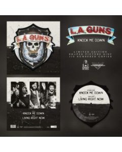 LA GUNS - KNOCK ME DOWN (SHAPED PICTURE DISC)