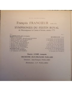 François Francœur - Symphonies Du Festin Royal