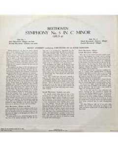Ludwig Van Beethoven, L'Orchestre De La Suisse Romande, Ernest Ansermet - Symphony No. 5 In C Minor, Opus 67