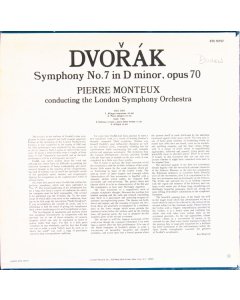 Antonín Dvořák - Pierre Monteux, London Symphony Orchestra - Symphony No. 7 In D Minor Op. 70