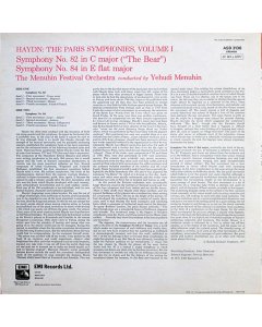 Joseph Haydn, Yehudi Menuhin, Menuhin Festival Orchestra - The "Paris" Symphonies, Volume 1: No. 82 ("The Bear") / No. 84