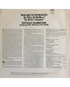 Wolfgang Amadeus Mozart, The Academy Of St. Martin-in-the-Fields, Sir Neville Marriner - Symphonies No.35 In D, "Haffner" / No. 41 In C, "Jupiter"