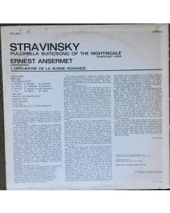 Igor Stravinsky - Ernest Ansermet, L'Orchestre De La Suisse Romande - Pulcinella Suite / Song Of The Nightingale 