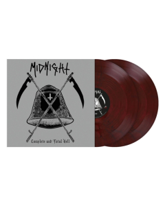 MIDNIGHT - COMPLETE & TOTAL HELL (2LP/RED/BLACK MARBLED VINYL)