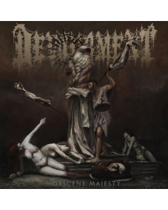 DEVOURMENT - OBSCENE MAJESTY (GOLD, BROWN & WHITE MERGE WITH RED, OXBLOOD & WHITE SPLATTER VINYL)