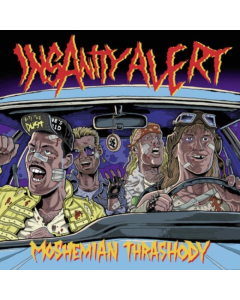 INSANITY ALERT - MOSHEMIAN THRASHODY (CRYSTAL CLEAR VINYL W/ ORANGE, TURQUOISE & PURPLE SPLATTER)