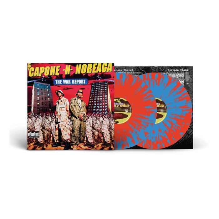 CAPONE-N-NOREAGA - WAR REPORT (CLEAR VINYL WITH RED & BLUE SPLATTER)