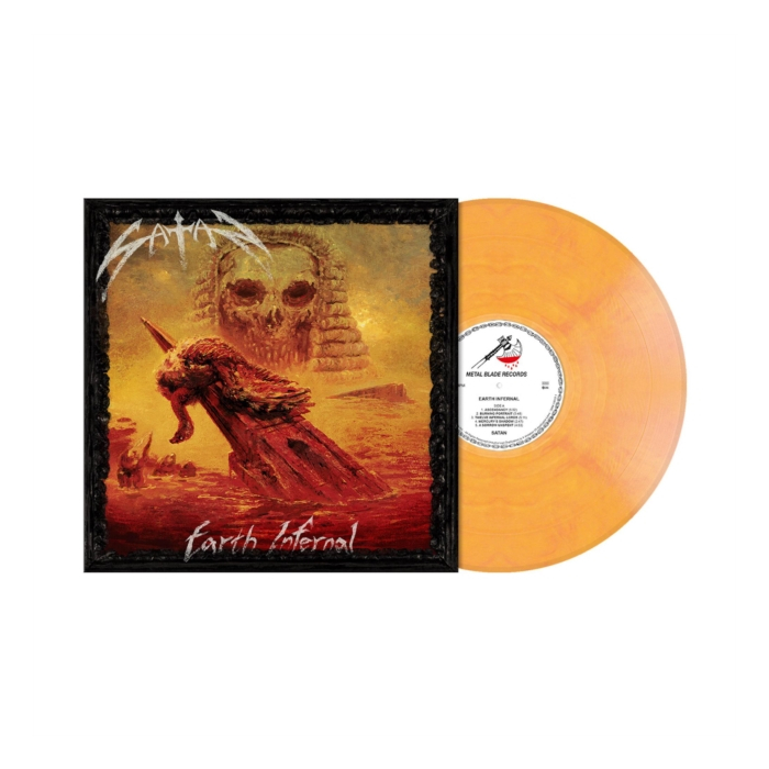 SATAN - EARTH INFERNAL (FIREFLY GLOW MARBLED VINYL)