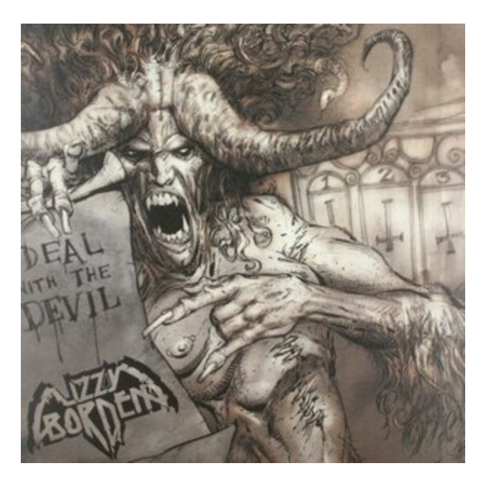 LIZZY BORDEN - DEAL WITH THE DEVIL (CLEAR W/ WARM GRAY MARBLED VINYL)