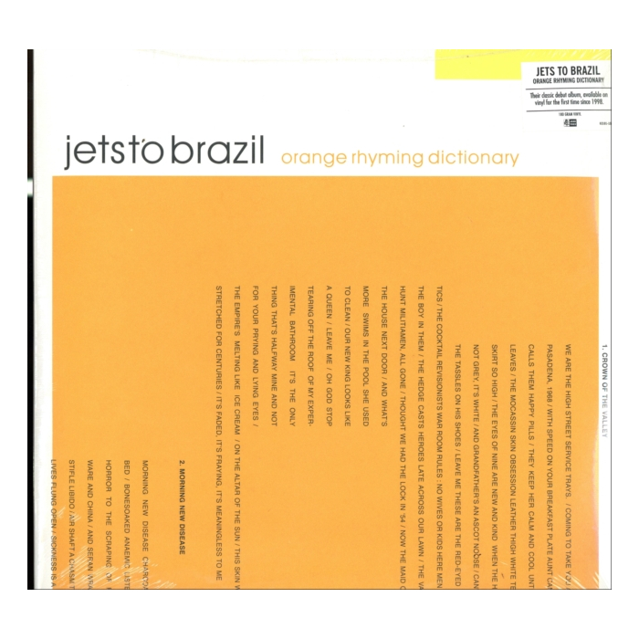 JETS TO BRAZIL - ORANGE RHYMING DICTIONARY (2LP/180G)