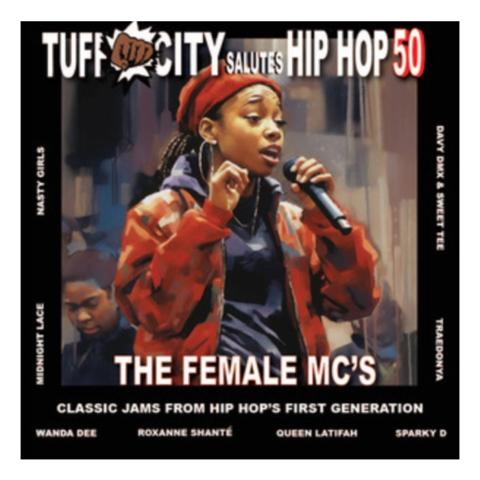 VARIOUS ARTISTS - TUFF CITY SALUTES HIP HOP 50: THE FEMALE MC'S (HALF RED/HALF ORANGE VINYL/7INCH) (RSD)