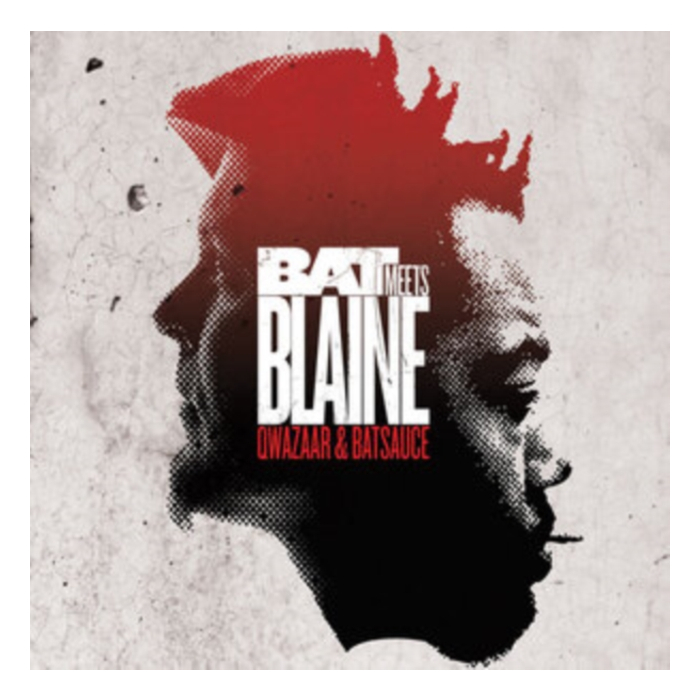 QWAZAAR & BATSAUCE - BAT MEETS BLAINE (10TH ANNIVERSARY EDITION) (RED MEETS BLACK VINYL)