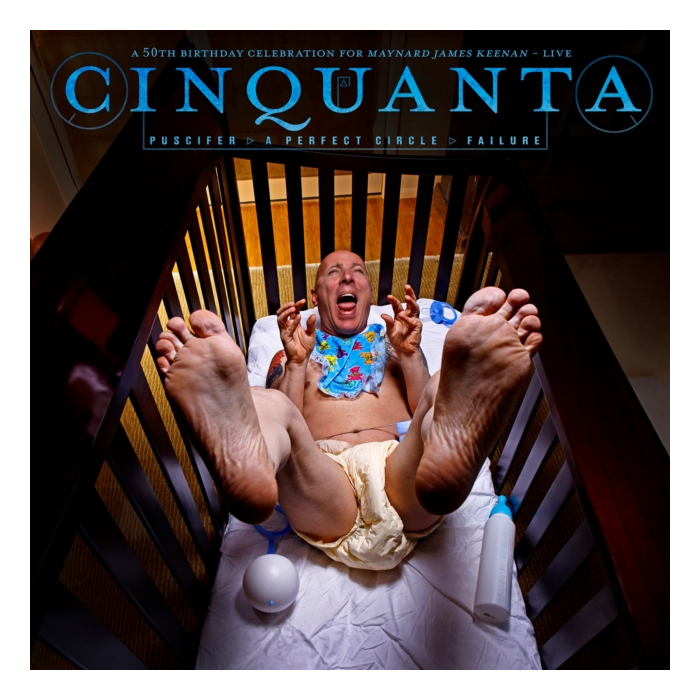 PUSCIFER / A PERFECT CIRCLE / FAILURE - CINQUANTA -50TH BDAY CELEBRATION FOR MAYNARD JAMES KEENAN LIVE (2LP/CLEAR BLUE W/ RED & PINK VINYL)