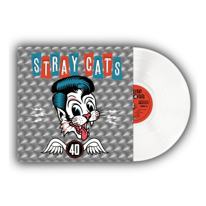 STRAY CATS - 40 (OPAQUE WHITE REISSUE VINYL)