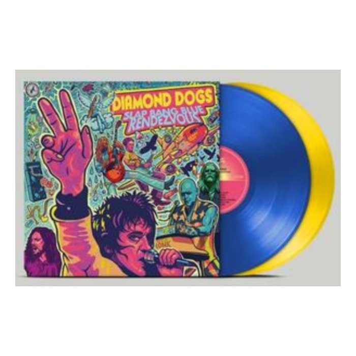 DIAMOND DOGS - SLAP BANG BLUE RENDEZVOUS (BLUE YELLOW VINYL)