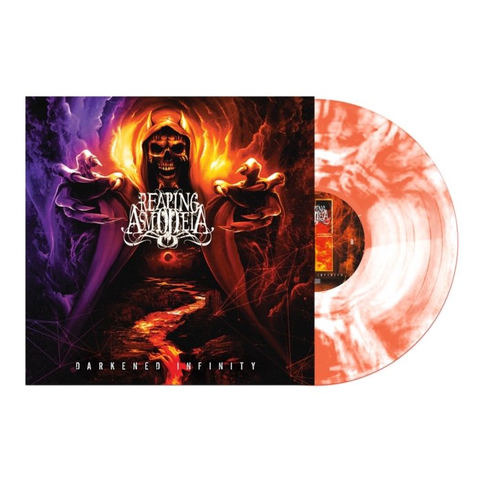 REAPING ASMODEIA - DARKENED INFINITY (ORANGE W/ WHITE SWIRL VINYL)