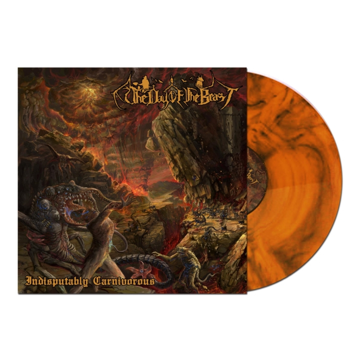 DAY OF THE BEAST - INDISPUTABLY CARNIVOROUS (ORANGE FLAME W/ BLACK SWIRL VINYL)