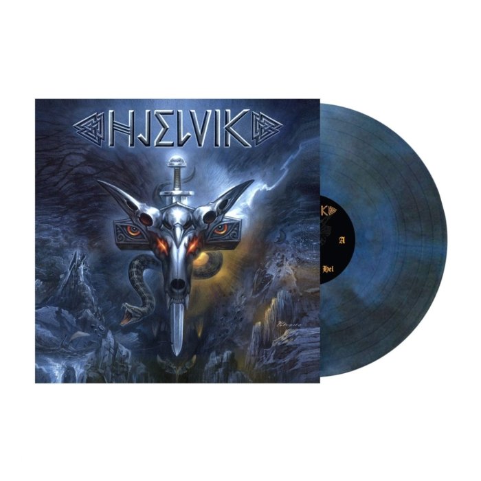 HJELVIK - WELCOME TO HEL (DARK BLUE SWIRL VINYL)