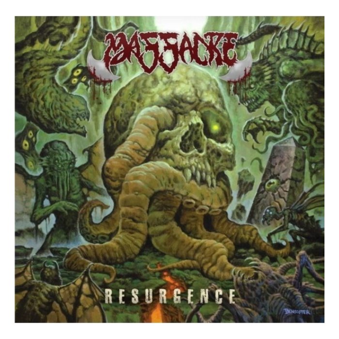 MASSACRE - RESURGENCE (CYAN MUSTARD SWIRL VINYL) (I)