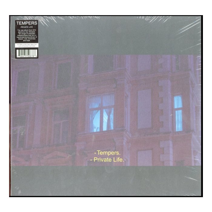 TEMPERS - PRIVATE LIFE (CLEAR YELLOW VINYL)