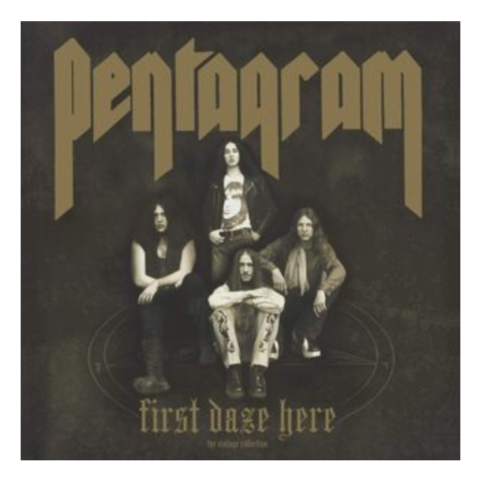 PENTAGRAM - FIRST DAZE HERE (SWAMP GREEN & TRANSLUCENT GOLD HALF & HALF WITH BONE WHITE & GOLD SPLATTER VINYL)
