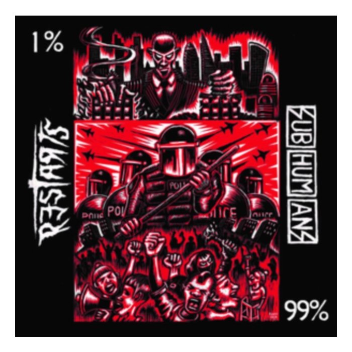 Split (White 7Inch/Dl Card) - Subhumans; The Restarts