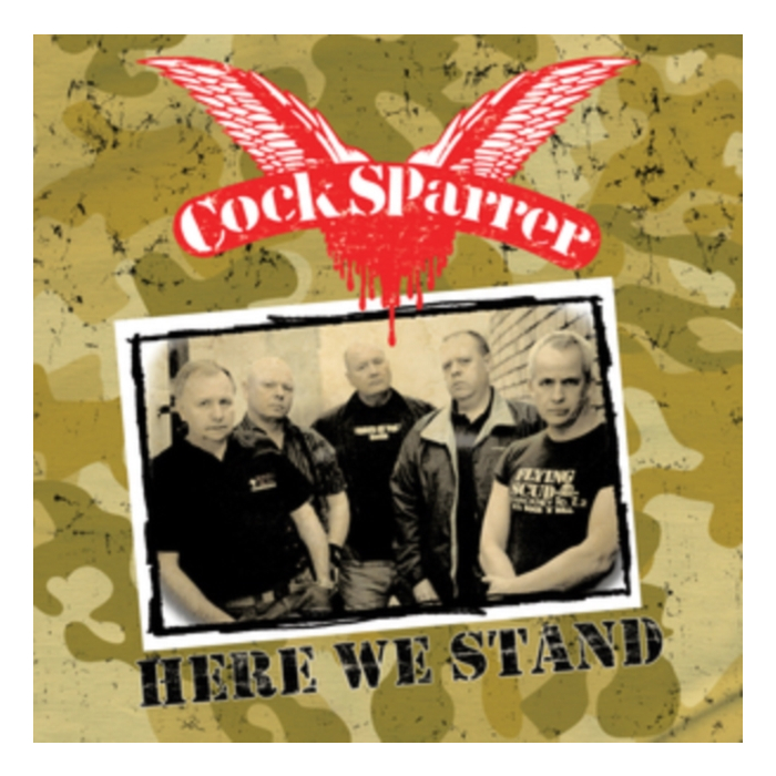 COCK SPARRER - HERE WE STAND (CLOUDY CLEAR & BLACK VINYL)