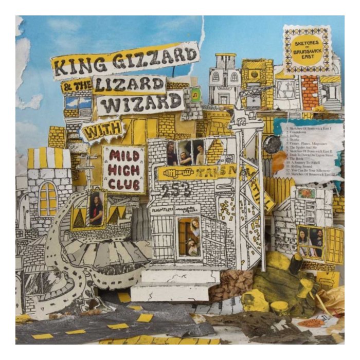 Sketches Of Brunswick East (Yellow W/ Blue Splatter Vinyl) - King Gizzard & The Lizard Wizard; Mild High Club