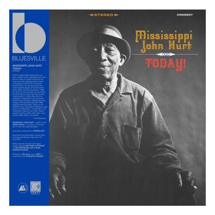Today! (Bluesville Acoustic Sound Series) (180G) - Hurt,Mississippi John