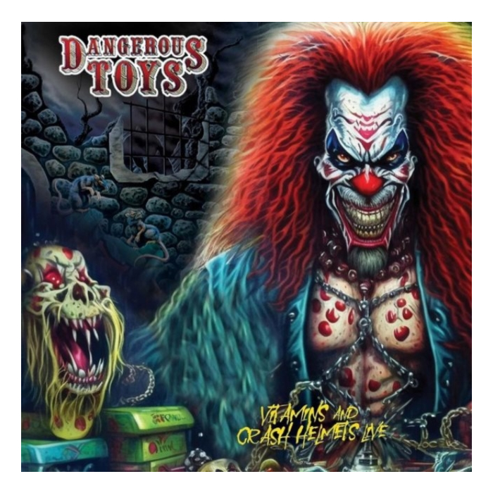 DANGEROUS TOYS - VITAMINS & CRASH HELMETS LIVE (BLUE VINYL)
