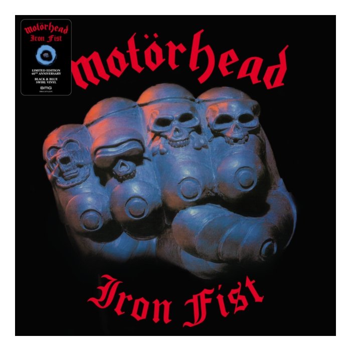 MOTORHEAD - IRON FIST (BLACK & BLUE SWIRL VINYL)