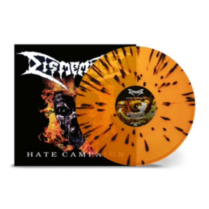 DISMEMBER - HATE CAMPAIGN (TRANSPARENT ORANGE W/ BLACK SPLATTER VINYL/REISSUE)