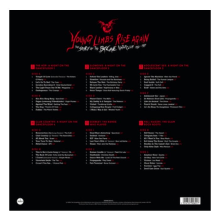 VARIOUS ARTISTS - YOUNG LIMBS RISE AGAIN â€“ THE STORY OF THE BATCAVE NIGHTCLUB 1982 â€“ 1985 (140G/6LP)