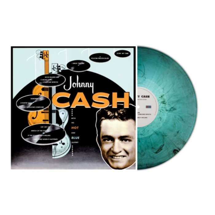 With His Hot & Blue Guitar (Marble Vinyl) - Johnny Cash